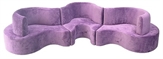 Cobra Curved Banquette - Lilac Purple in Naples, Marco Island, Ft. Myers