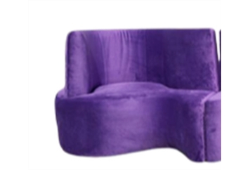 Cobra Left Purple Banquette in Naples, Marco Island, Ft. Myers