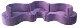 Cobra Curved Banquette - Purple in Naples, Marco Island, Ft. Myers