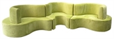 Cobra Curved Banquette - Lime in Naples, Marco Island, Ft. Myers