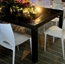 Mirage Dining Table Black With Black Legs in Naples, Marco Island, Ft. Myers