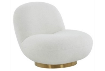 Swivel Boucle Chair in Miami, Ft. Lauderdale, Palm Beach