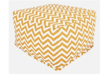 Chevron Yellow Ottoman in Miami, Ft. Lauderdale, Palm Beach