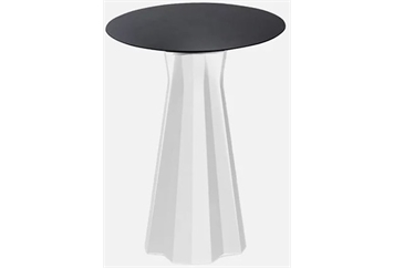 Origami Cafe Table - White & Black Top in Miami, Ft. Lauderdale, Palm Beach