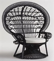 Peacock Chair - Black in Miami, Ft. Lauderdale, Palm Beach