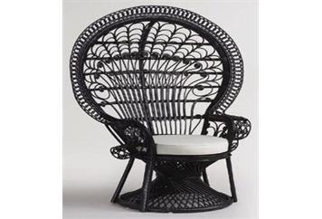 Peacock Chair - Black in Miami, Ft. Lauderdale, Palm Beach