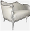 Vintage Silver Victorian Sofa in Naples, Marco Island, Ft. Myers