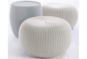 Pouf - Pool Set White and Blue in Naples, Marco Island, Ft. Myers