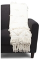 Boho Throw Blanket - White in Orlando