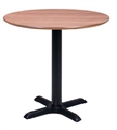 Easy Black Base Walnut Top Cafe Table in Miami, Ft. Lauderdale, Palm Beach