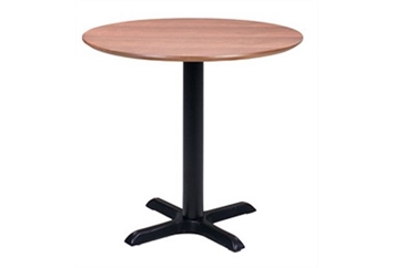 Easy Black Base Walnut Top Cafe Table in Miami, Ft. Lauderdale, Palm Beach