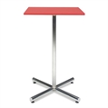 Spectrum Chrome Base Red Top Highboy Table in Miami, Ft. Lauderdale, Palm Beach