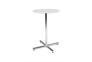 Easy Chrome Base White Top Highboy Table in Miami, Ft. Lauderdale, Palm Beach