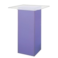 LED White Square Top Highboy Table in Miami, Ft. Lauderdale, Palm Beach