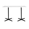 Easy Rectangle Black Base White Top Highboy Table Large in Miami, Ft. Lauderdale, Palm Beach