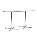 Easy Rectangle Chrome Base White Top Dining Table in Miami, Ft. Lauderdale, Palm Beach