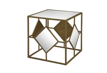 Oro Mirror Cube End Table in Miami, Ft. Lauderdale, Palm Beach