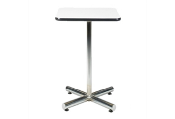 Spectrum Chrome Base White Top Highboy Table in Miami, Ft. Lauderdale, Palm Beach