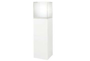 Display Pedestal White - Acrylic in Miami, Ft. Lauderdale, Palm Beach