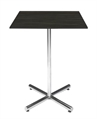 Spectrum Chrome Base Black Top Highboy Table in Miami, Ft. Lauderdale, Palm Beach