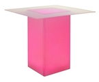 LED Acrylic Highboy Table Frosted Top 48" in Miami, Ft. Lauderdale, Palm Beach