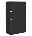 File Cabinet 4 Drawer Lateral Black in Miami, Ft. Lauderdale, Palm Beach