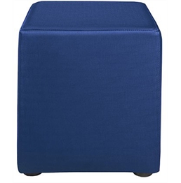 Metallic Cube Ottoman - Blue in Miami, Ft. Lauderdale, Palm Beach