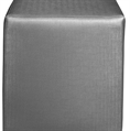 Metallic Cube Ottoman - Silver in Miami, Ft. Lauderdale, Palm Beach