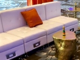 Boca Sofa Charged without Arms - White in Miami, Ft. Lauderdale, Palm Beach