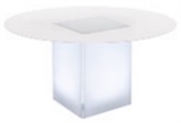 Clear Acrylic Frosted Top Dining Table - 5ft in Miami, Ft. Lauderdale, Palm Beach