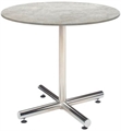 Easy Chrome Base Cement Top Cafe Table in Miami, Ft. Lauderdale, Palm Beach