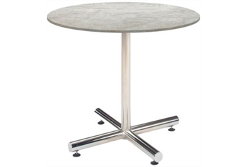 Easy Chrome Base Cement Top Cafe Table in Miami, Ft. Lauderdale, Palm Beach