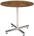 Easy Chrome Base Yukon Gold Top Cafe Table in Miami, Ft. Lauderdale, Palm Beach