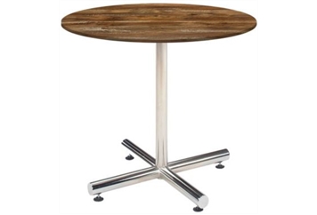 Easy Chrome Base Yukon Gold Top Cafe Table in Miami, Ft. Lauderdale, Palm Beach