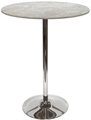 Easy Chrome Tulip Base Cement Highboy in Miami, Ft. Lauderdale, Palm Beach