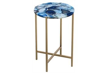 Gemma Blue End Table in Miami, Ft. Lauderdale, Palm Beach