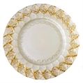 Florence Gold Cream Charger Plate in Miami, Ft. Lauderdale, Palm Beach