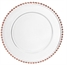 Clear Charger Plate with Rose Gold Beads in Miami, Ft. Lauderdale, Palm Beach