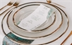 Monaco Clear and Gold Rim Charger Plate in Miami, Ft. Lauderdale, Palm Beach