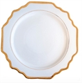 Versailles White and Gold Rim Charger Plate in Miami, Ft. Lauderdale, Palm Beach