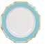 Versailles Aqua and Gold Rim Charger Plate in Miami, Ft. Lauderdale, Palm Beach