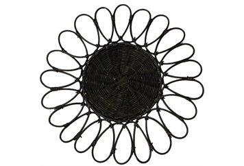 Daisy Charger Plate - Black in Miami, Ft. Lauderdale, Palm Beach