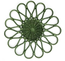 Daisy Charger Plate - Green in Miami, Ft. Lauderdale, Palm Beach