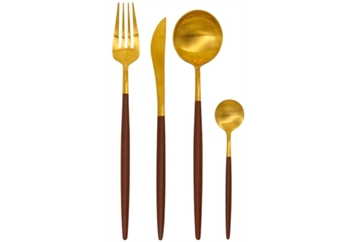 Goa Flatware - Brown and Gold in Miami, Ft. Lauderdale, Palm Beach