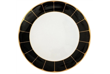 Manhattan Charger Plate - Black And Gold in Miami, Ft. Lauderdale, Palm Beach