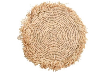 Jute Fringe Placemat - Tulum in Miami, Ft. Lauderdale, Palm Beach