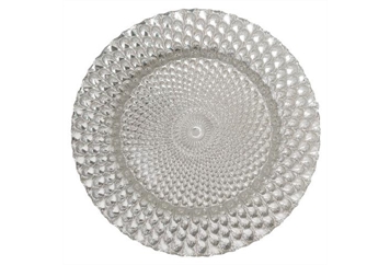 Luxe Silver Luster Charger Plate in Orlando