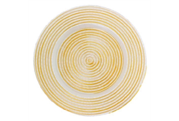 Rim Stripe Gold Starlight Pearl Charger Plate in Orlando