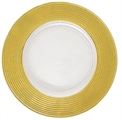 Cleo Gold and White Charger Plate in Orlando