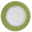 Clear Charger Plate With Lime Green Rim in Tampa, St Petersburg